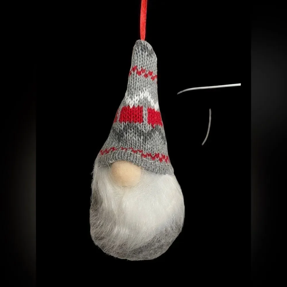 ‎GNOME GRAY ORNAMENTS SET of 3 NWT